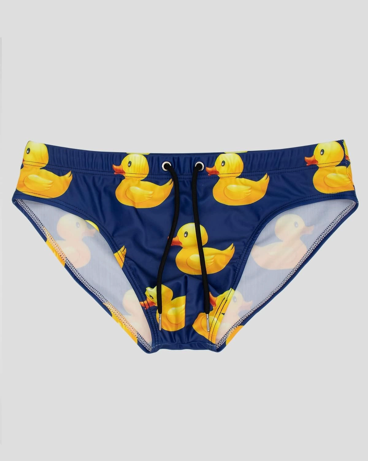 MIZOK Men's Sexy Cartoon Print Swim Bikini Low Rise Surfing Briefs Quick Dry Swimsuit Swimwear Short