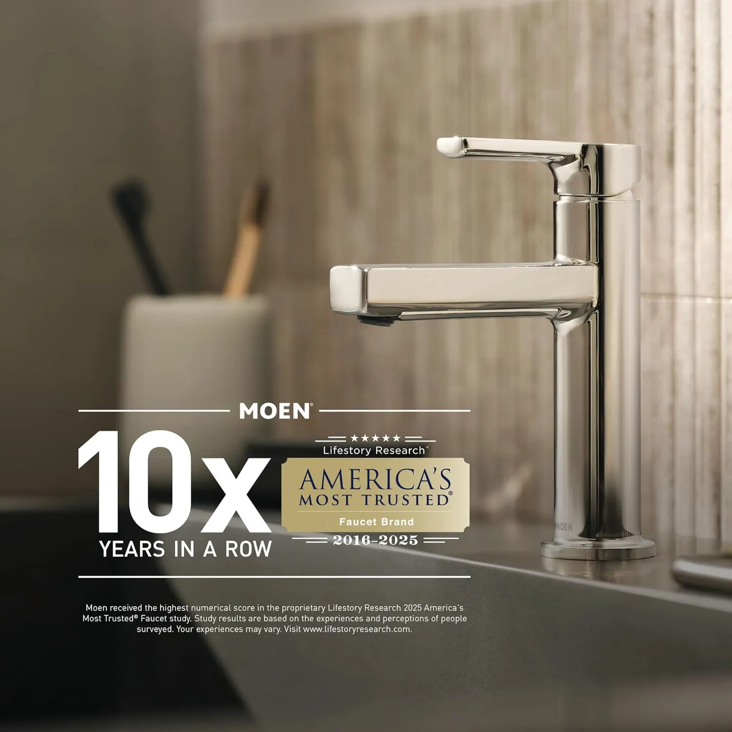 Moen Genta LX Brushed Nickel Pressure Balancing Eco-Performance Modern Shower Trim Including Showerhead, Shower Handle, and Tub Spout (Posi-Temp Valve Required), T2473EPBN
