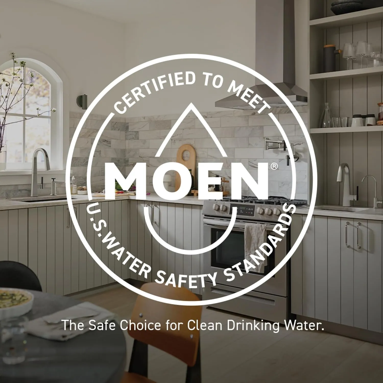 Moen Genta LX Brushed Nickel Pressure Balancing Eco-Performance Modern Shower Trim Including Showerhead, Shower Handle, and Tub Spout (Posi-Temp Valve Required), T2473EPBN