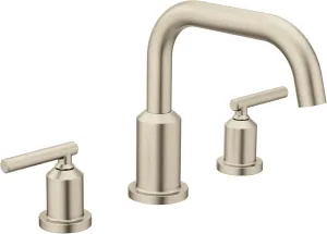 Moen T961BN Gibson Two-Handle Deck Mounted Modern Roman Tub Faucet, Valve Required, Brushed Nickel