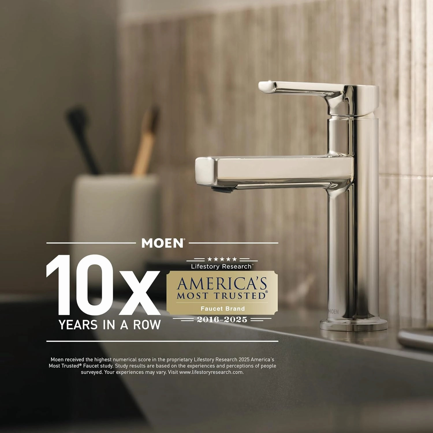 Moen Boardwalk Brushed Nickel Two-Handle High Arc Widespread Bathroom Sink Faucet for 3-Hole Setups with Valve Included, TV6220BN