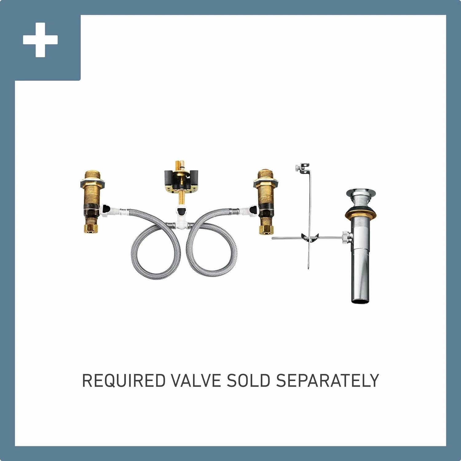 Moen T6222BL CIA Collection 8 in. Widespread 2-Handle High-Arc Bathroom Faucet Trim Kit, Valve Required, Matte Black