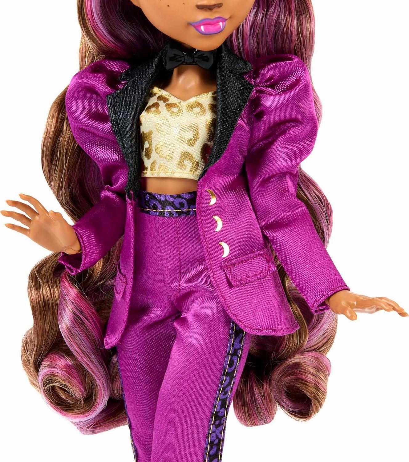 Monster High Doll, Clawdeen Wolf in Monster Ball Party Fashion with Themed Accessories Including Balloons