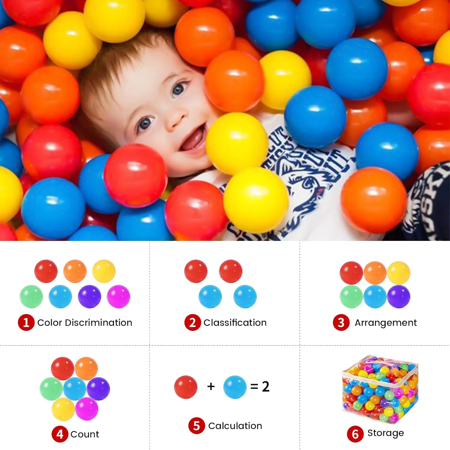 MoonxHome Ball Pit Balls for Toddlers, BPA Free Crush Proof Plastic Toy Balls for Ball Pit, Children's Pool Water Toys, Macaron Ocean Balls for Play Tent 2.15 Inch Pack of 100…