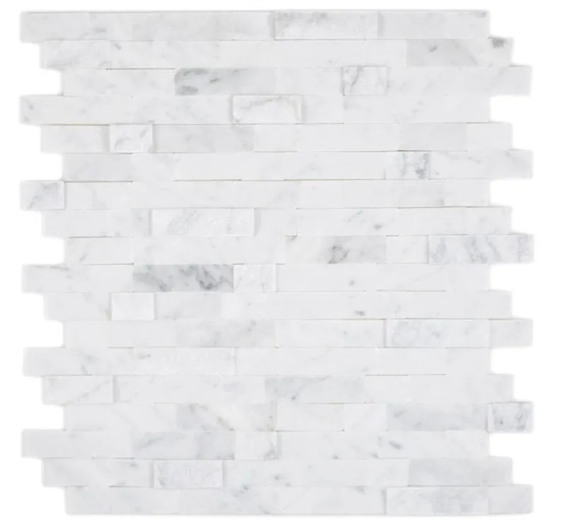 Mosaic Tile Smart Self Adhesive White Brickstone DIY