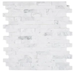 Mosaic Tile Smart Self Adhesive White Brickstone DIY