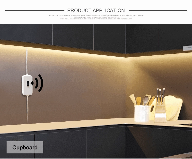 Motion Sensor LED Night Light - Bright Kitchen Lighting
