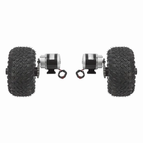 Motor Drive Air Wheel Conversion Kit, 10 Inch 26V 350W Double Wheel Set Wheel Kit With Digital Display Throttle for Electrical Beach Scooter, Small Go-Karts,Senior Mobility Scooters