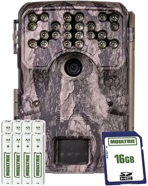 Moultrie A900i Bundle Trail Camera (2020) | Batteries | 16 MB SD Card | Moultrie Pine Bark (MCG-14002)