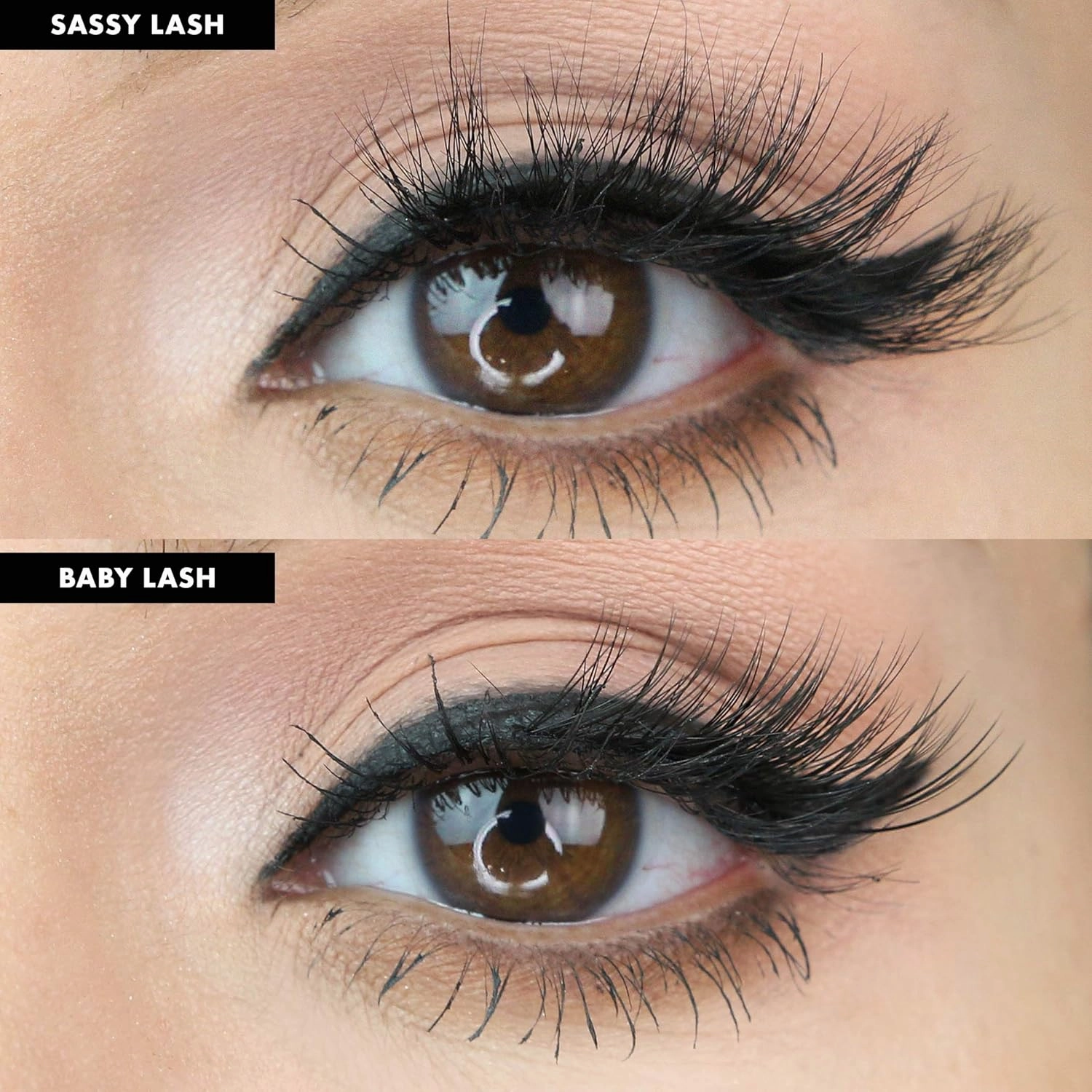MoxieLash Magnetic Eyelashes with Eyeliner Kit - Essentials Kit Vol 2 - Natural Looking False Eyelashes - Sassy & Baby Lash   Magnetic Eyeliner   Eyeliner Remover Swabs - USA Owned - No Glue