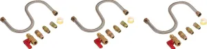 Mr. Heater F271239 One-Stop Universal Gas-Appliance Hook-Up Kit,Small (Pack of 3)