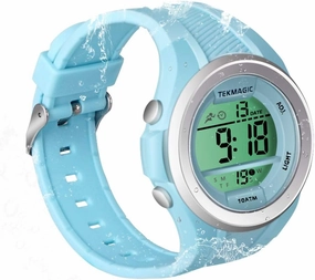 Multifunctional Submersible Swimming Sports Diving Watch for Boys and Girls 10 ATM Water Resistant Stopwatch, Alarm Clock, Chronograph, Timer Countdown, Dual Time Zone, 12 or 24 Hour Format