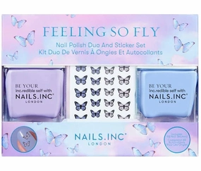 NAILS INC Feeling So Fly Duo and Sticker Nail Polish Set