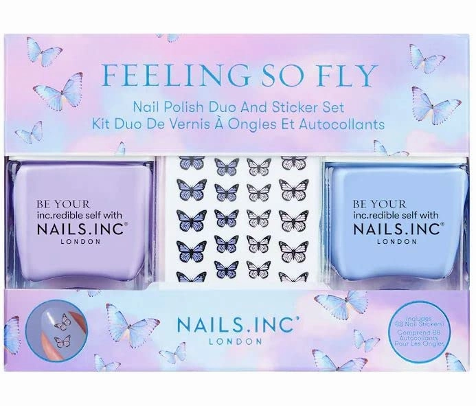 NAILS INC Feeling So Fly Duo and Sticker Nail Polish Set