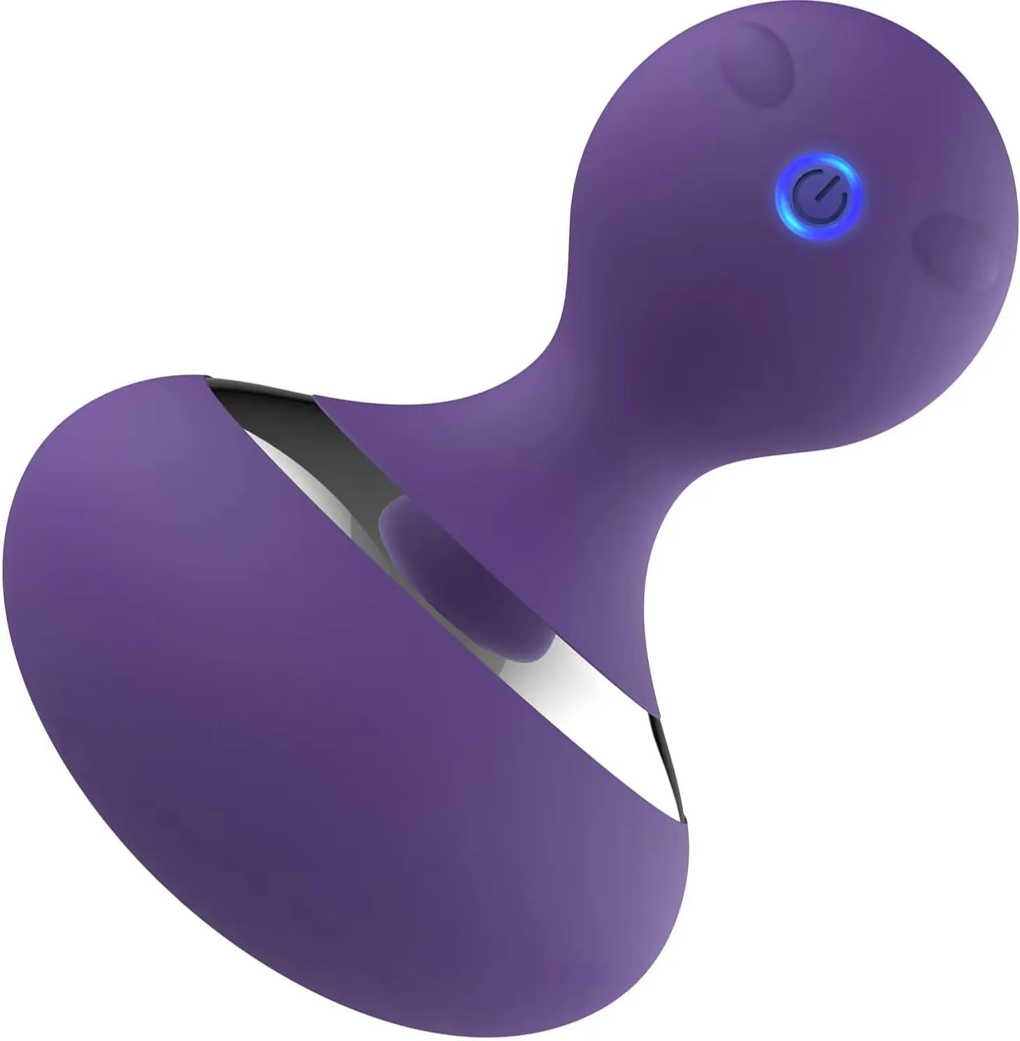Neck Massage Ball, Home Waterproof Rechargeable Handheld Muscle Massager (Purple)