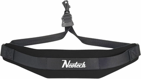 Neotech Saxophone Swivel Hook Neck Strap Soft Sax Padded for Alto Tenor Baritone Soprano – (Regular, Black) - Made in USA