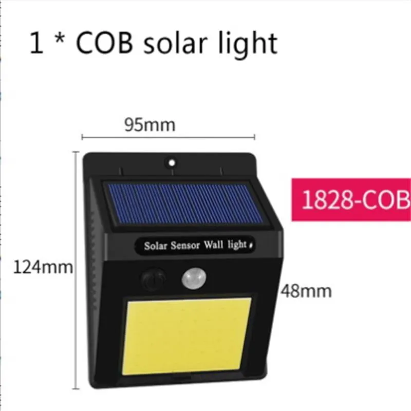 New Solar Lamp Light IP65 Waterproof with Motion Sensor