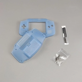 New Customized Shell for GBA IPS V2 LCD Screen Backlight Kits Shell housing for Gameboy Advance,No Need pre-Cutting (Clear Light Blue)