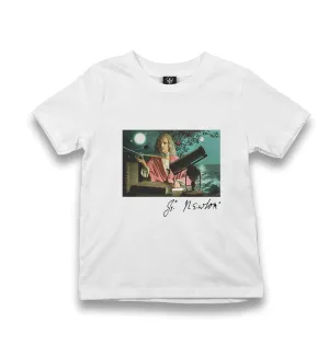 Newton - Apple Kid's White Tshirt