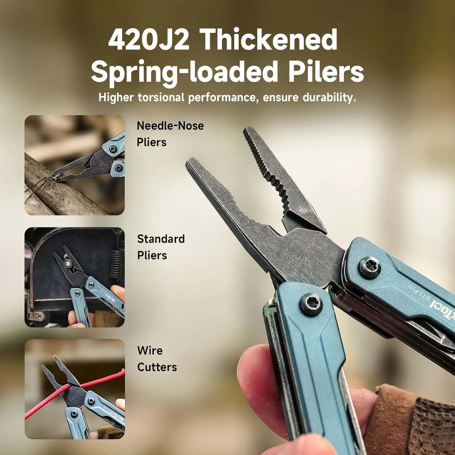 NexTool Mini Sailor S11 Pro Keychain Multitool - Compact 12-in-1 EDC Multi Tool with Upgraded Materials, Lightweight Pocket Tool for Camping, Hiking, DIY & Gifts