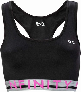Nfinity Flex Bra for Cheerleaders - Seamless Supportive Comfort with Adjustable Straps, Breathable Fabric, Full Coverage, Perfect for Everyday Wear, Ultra Soft Stretch Material Gray