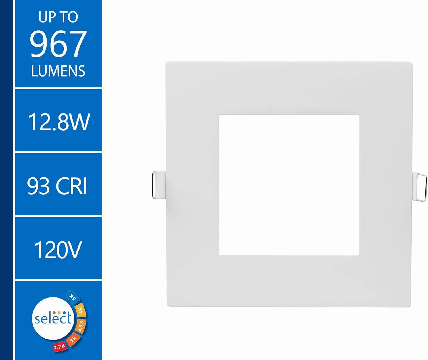 NICOR Lighting REL Selectable 6 in. Square Remodel LED Downlight Kit (16 Pack) (REL61120SSQWH-16PK), White