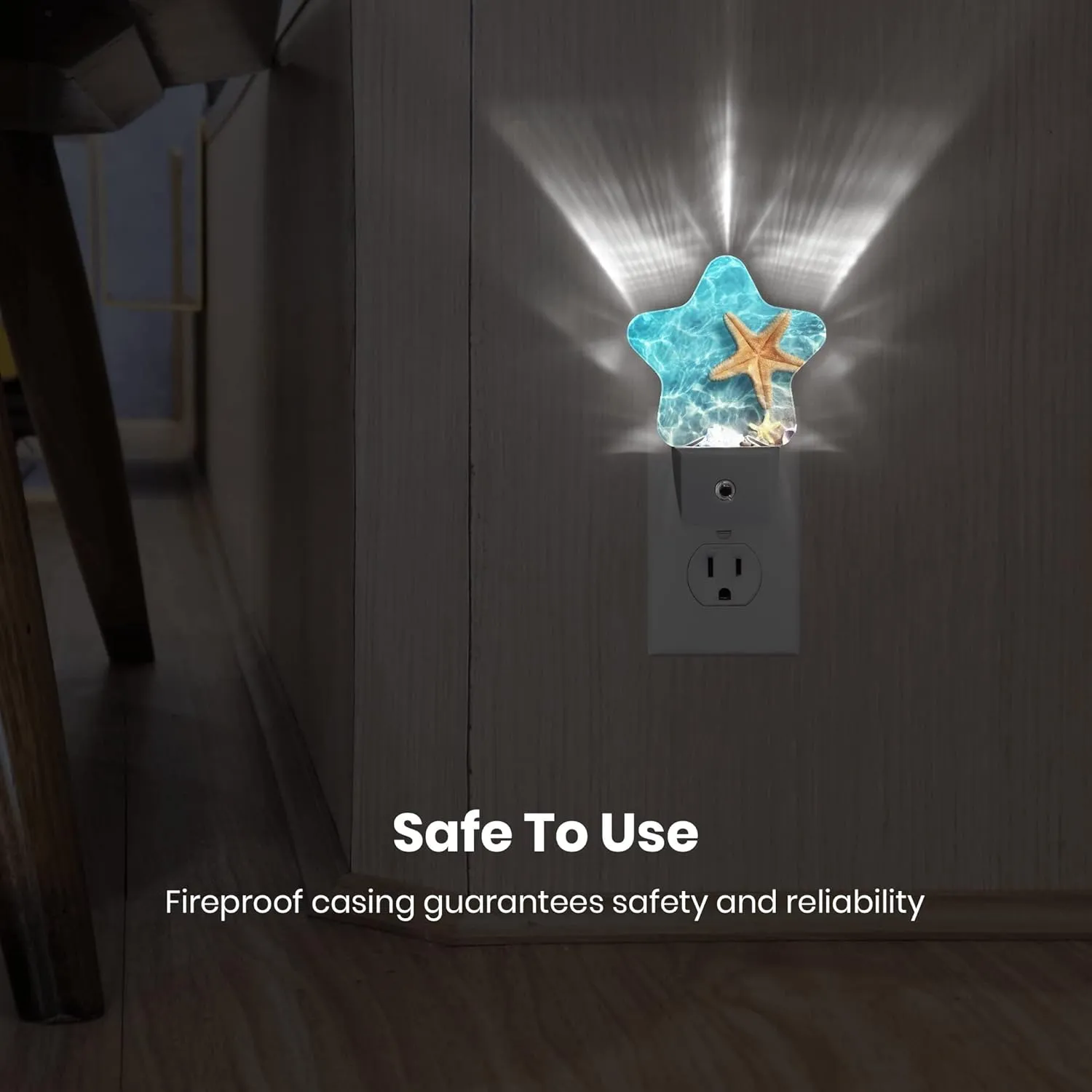 Night Light Plug-in into Wall Dusk to Dawn Smart Sensor White Led Nightlight for Bedroom Bathroom Kitchen Hallway Stairs Energy Efficient Decor Desk Lamp Beach Decor