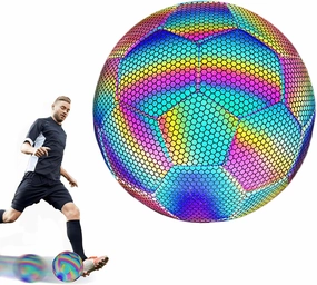 Night Game Football - Led-Lit Sports Football, Anti-Friction Light-Sensitive Football | Innovative Dark Conditions Long-Lasting Glow Football, Luminous Sports Outdoor Glowing Football for Boys, Men