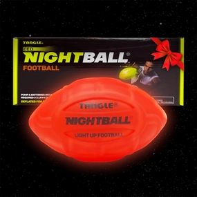 Nightball Light Up Football - Glow in The Dark Football Football - Glow Football for Kids 8-15 - Football Gift - Sports Gift Idea for Boys 8 9 10 11 12 13 14 15 - Gift Ready Box Included