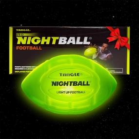 Nightball Light Up Football - Glow in The Dark Football for Kids 8-15 - Sports Gift Idea - Box and Pump Included
