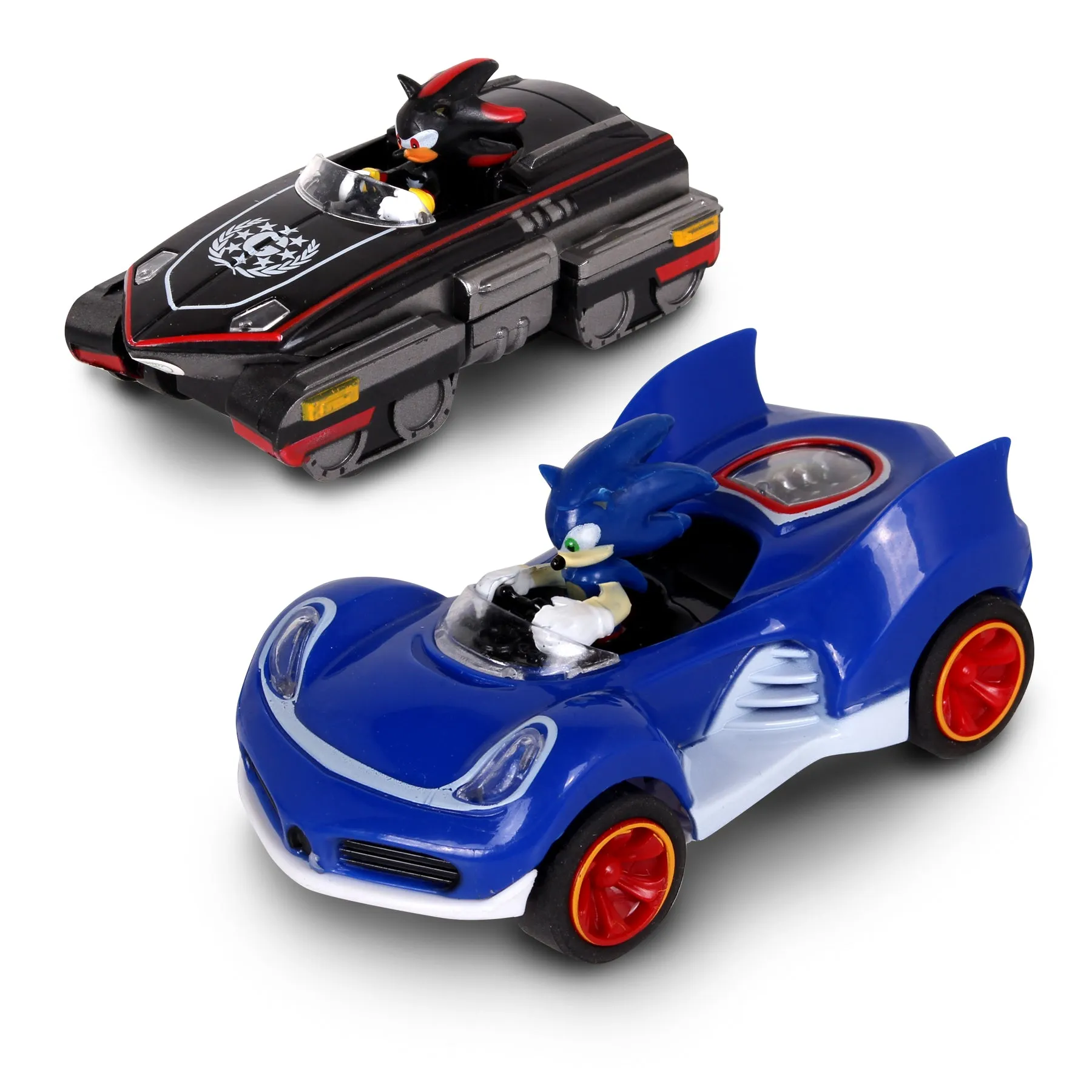 NKOK B/O Sart Sonic & Shadow RC Slot Car Track|Circuit de course à fentes Sart de NKOK avec voitures Sonic et Shadow télécommandées à piles