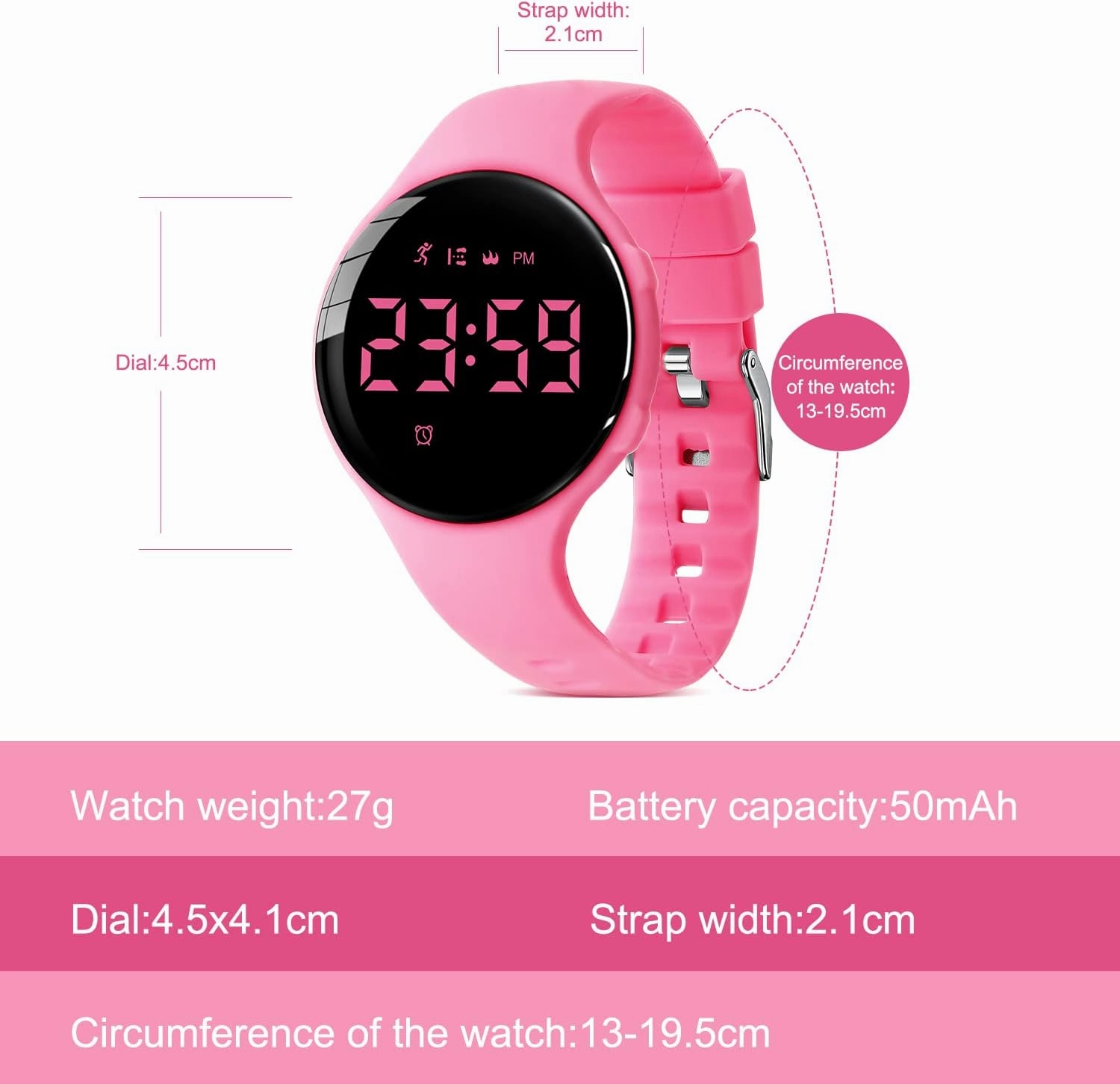 NN BEN NEVIS Kids Watch, Digital Watch for Boys Girls, Sport Watch with Fitness Tracker, Alarm Clock, Stopwatch, No App and Waterproof, Watch for Kids Ages 5-12