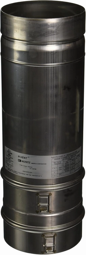 Noritz VP4-13.4ADJUST 9"-13.4" adjustable vent pipe for 4" Stainless Steel