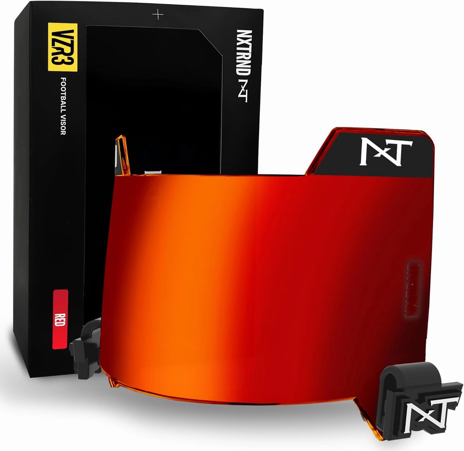 Nxtrnd VZR3 Football Visor, Curved Lens Technology, Fits Adult & Youth Football Helmets