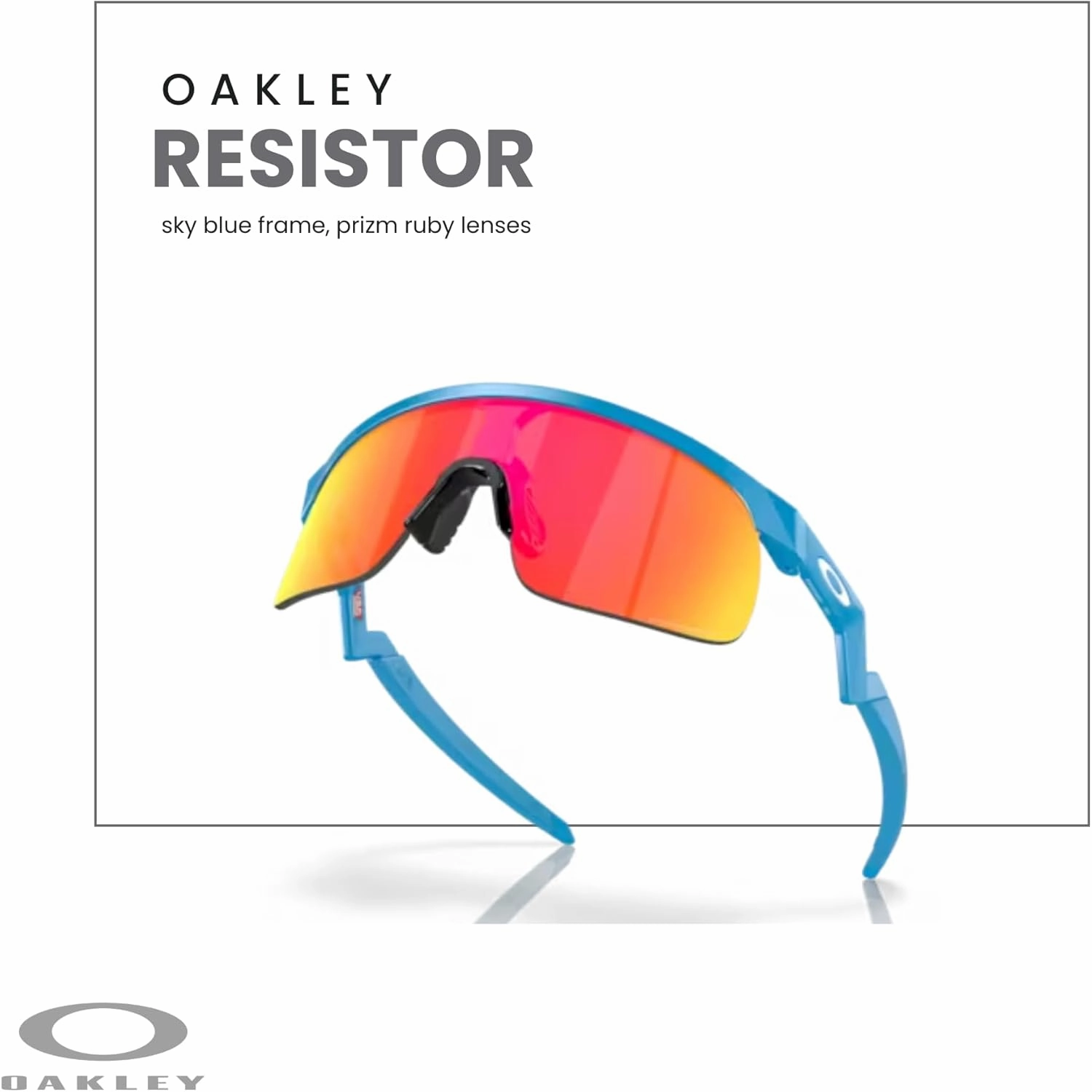 Oakley Kids Resistor OJ9010 Shield Junior Sunglasses for Boys   BUNDLE Accessory Leash   Designer iWear Kit