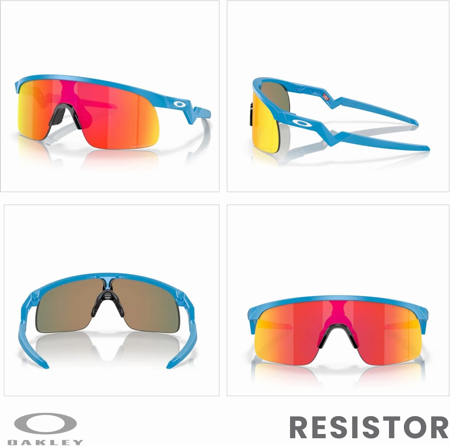 Oakley Kids Resistor OJ9010 Shield Junior Sunglasses for Boys   BUNDLE Accessory Leash   Designer iWear Kit