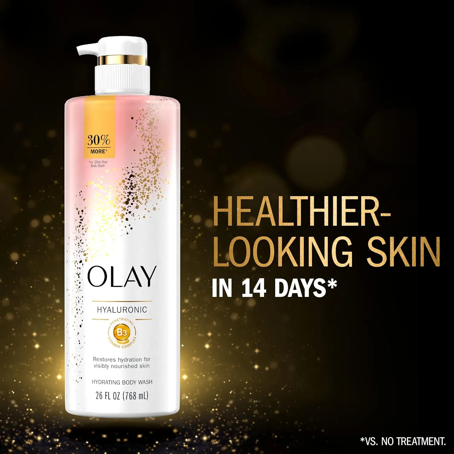 Olay Cleansing & Moisturizing Womens Body Wash 4ct with Vitamin B3 and Hyaluronic Acid 26 fl oz (Pack of 4)