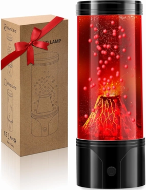 ONXE Volcano Eruption Lamp Science Kit - STEM Certified Educational Night Light with Dual USB/Battery Power, 8.7" Leak-Proof Sensory Lights for Kids Classroom Bedroom Decor (Gift Ready)