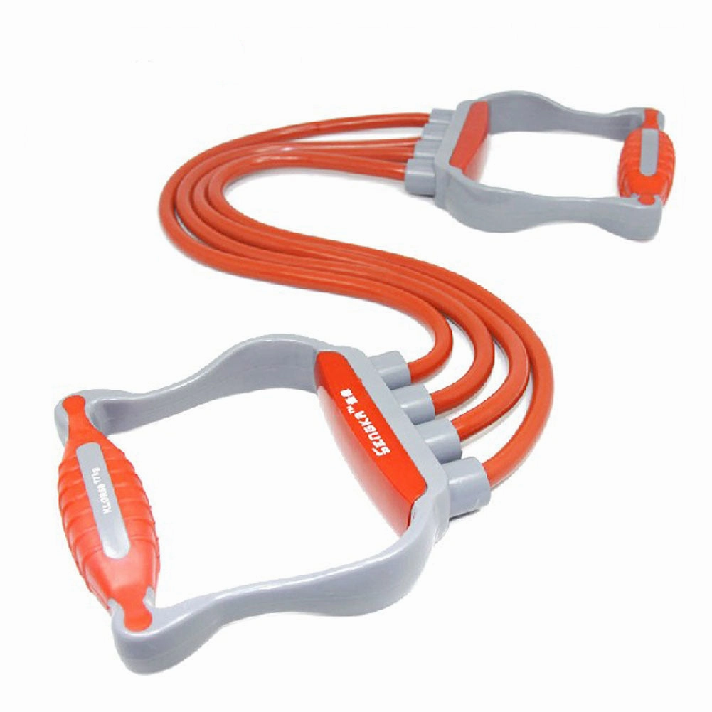 Orange Adjustable Intensity Resistance Band Exercise Cord Exercise Tube, 60P