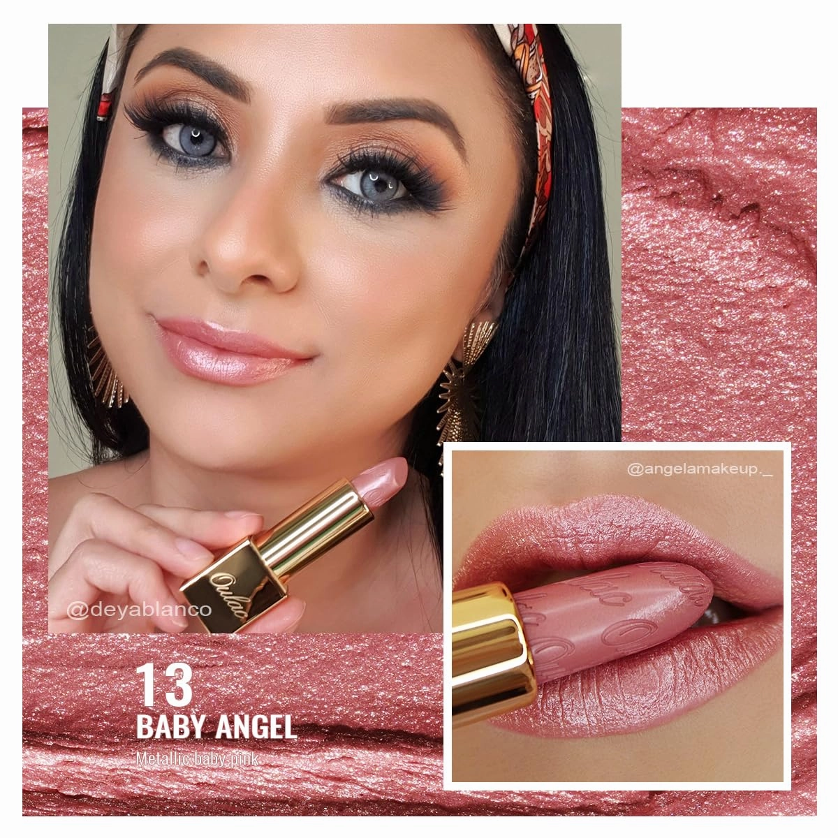 Oulac Lipstick & Lipliner Set 3PCS High Impact Lipcolor with Moisturizing Formula, Vegan Beauty, Full-Coverage Lip Color, Gift Lipstick for Women, LL01 07 13