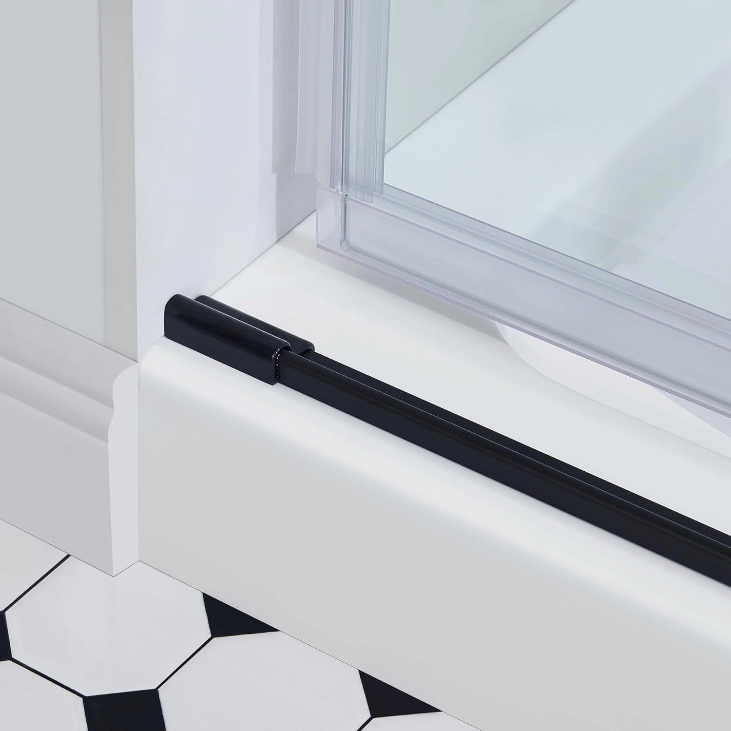 OVE Decors Bel 60-in W x 81-in H Frameless Sliding Shower Door Alcove Shower Kit, Shower Base Included in Oil-Rubbed Bronze