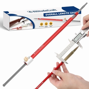 Overall Length Gauge Straight - Precision OAL Gauge for Reloading, Compatible with Bolt-Action and Single-Shot Firearms, Aluminum Replacement for C1000