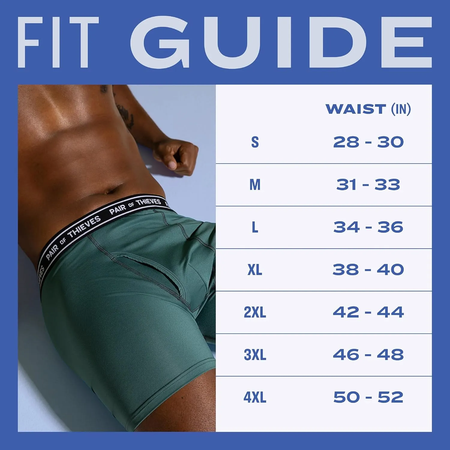 Pair of Thieves Every Day Kit Soft Cotton Long Boxer Briefs for Men