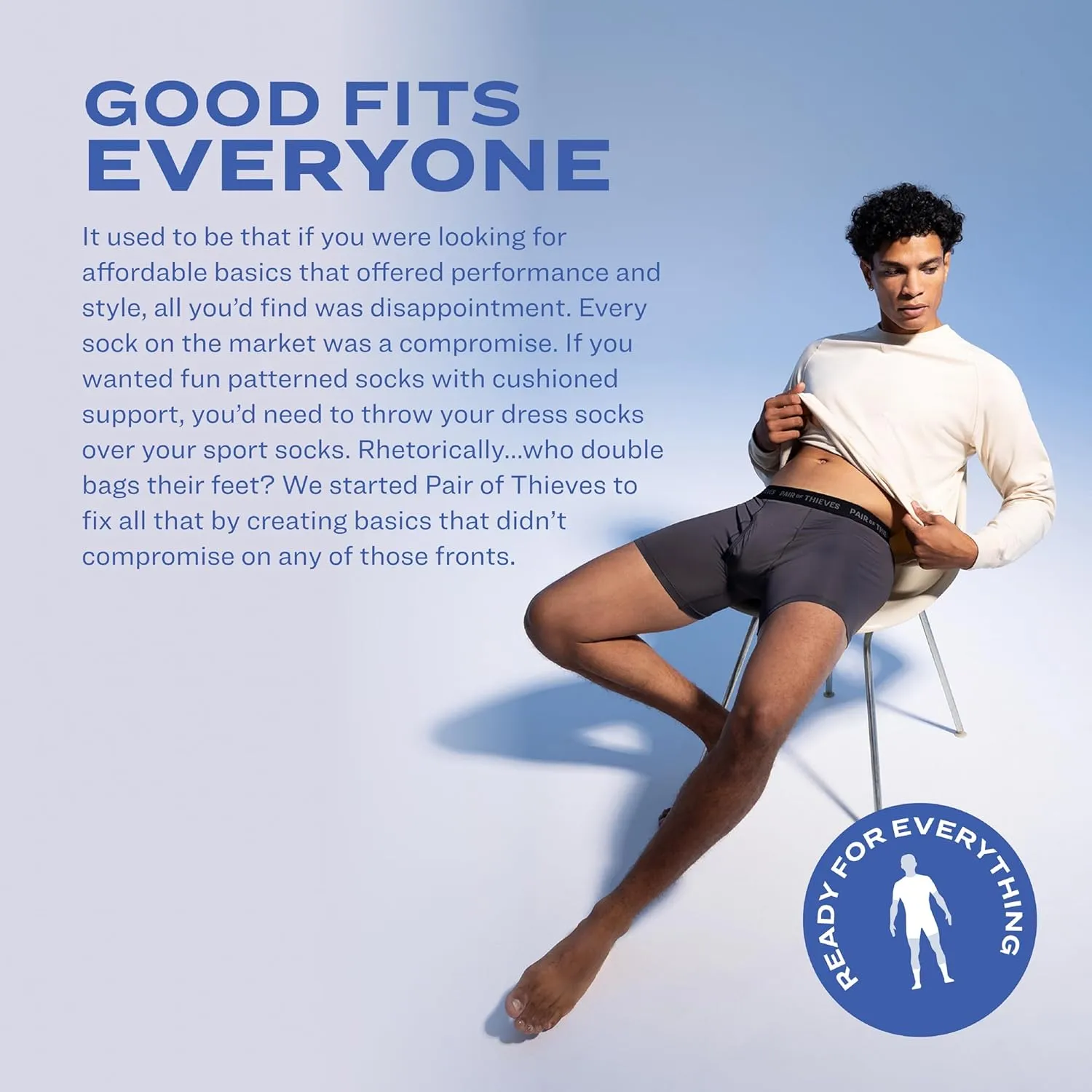 Pair of Thieves Every Day Kit Soft Cotton Long Boxer Briefs for Men