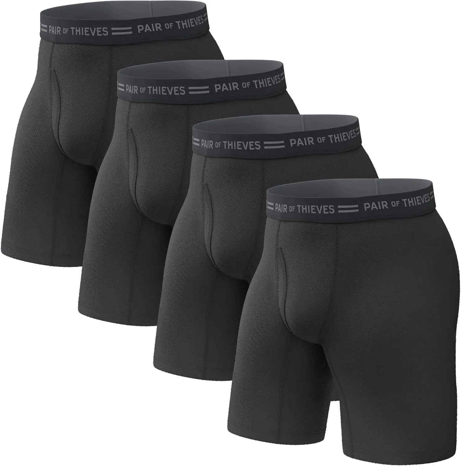 Pair of Thieves Every Day Kit Soft Cotton Long Boxer Briefs for Men