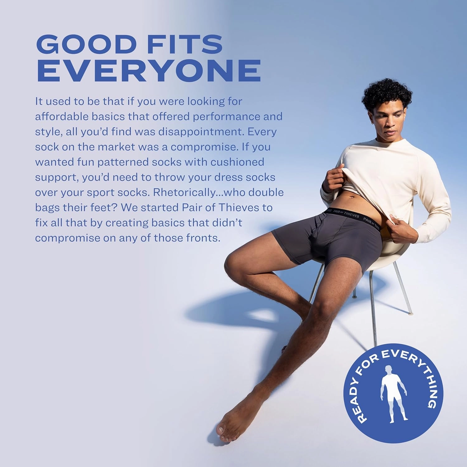Pair of Thieves Every Day Kit Soft Cotton Long Boxer Briefs for Men