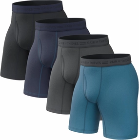 Pair of Thieves Every Day Kit Soft Cotton Long Boxer Briefs for Men