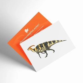 Parasaurolophus X-Ray 3D Collectible Dinosaur Card