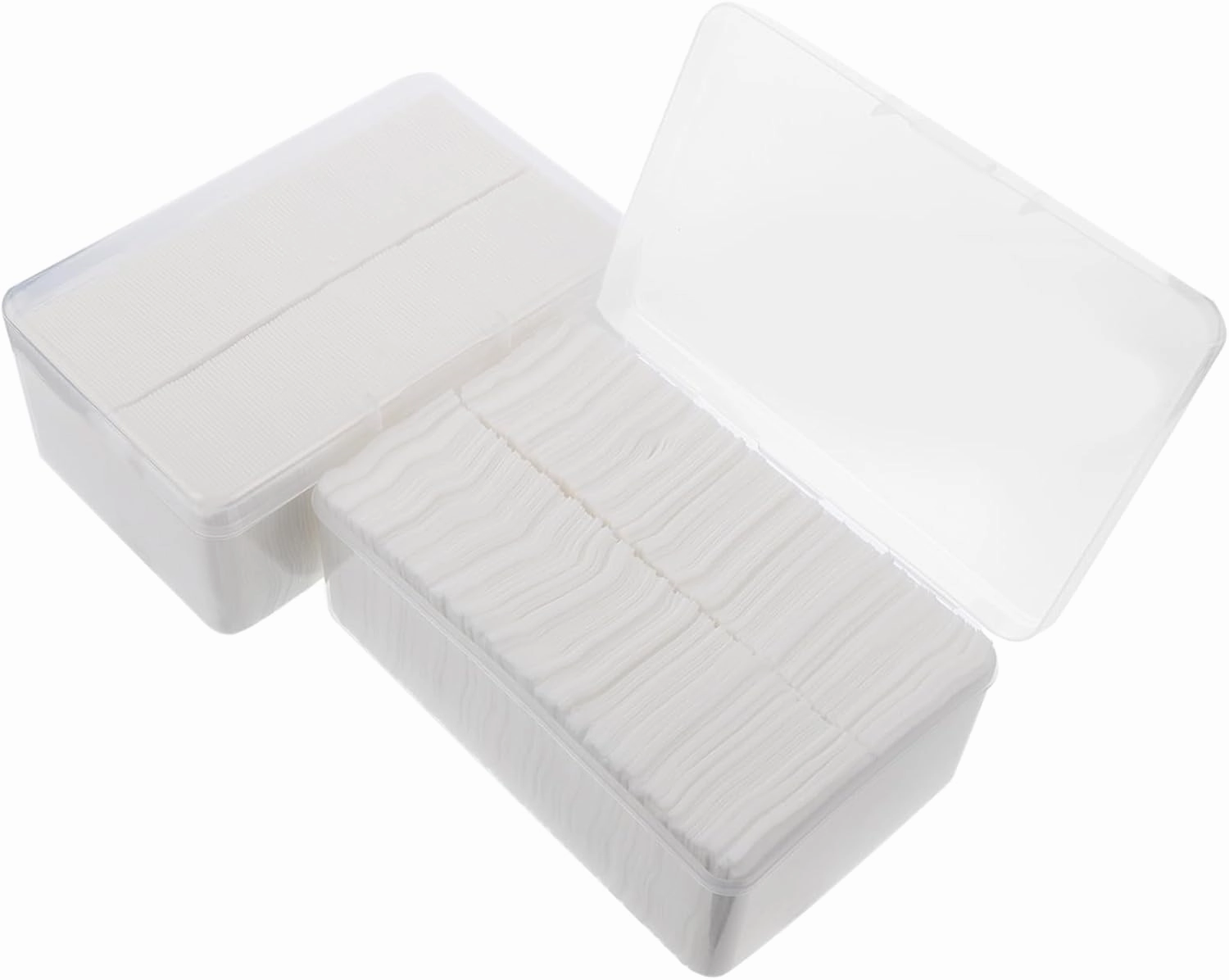 PartyKindom 2000pcs Disposable Face Pads Non-Woven Makeup Remover for Gentle Daily Cleansing Soft Lightweight and Convenient Facial Care Tools Box