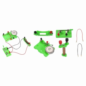 PATIKIL Physical Experiment Set, 2Set Electric Bell Magnetism Experiment Kits Switch Electromagnet Labs Induction Circuit for Educational Teaching